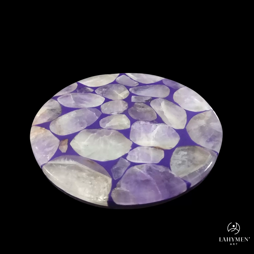 Sous verre amethyste