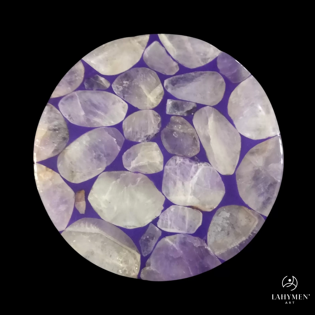 Sous verre amethyste