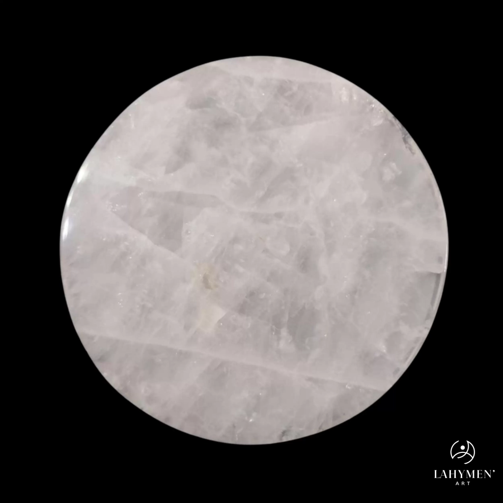 Sous verre quartz rose