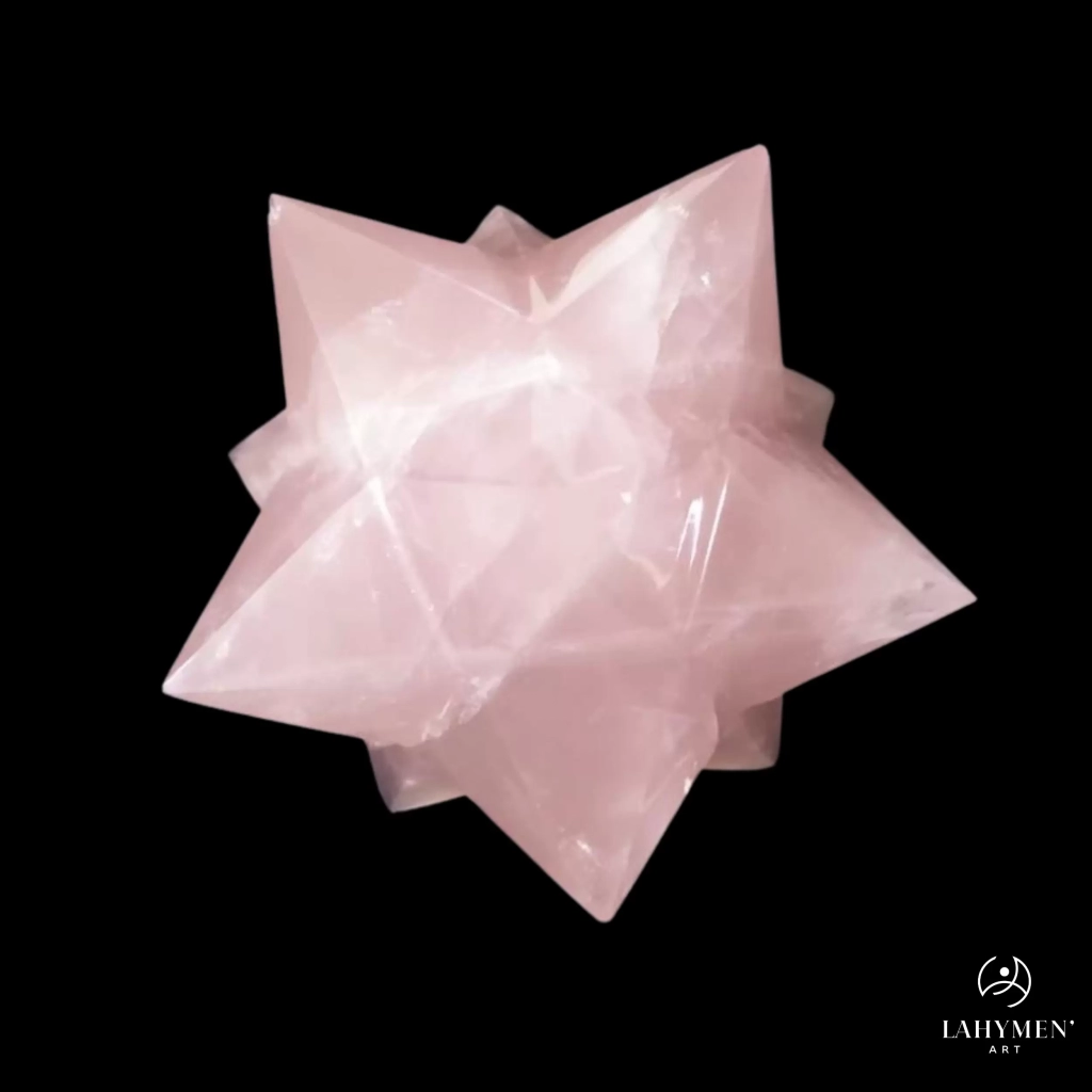 Etoile 12 têtes quartz rose