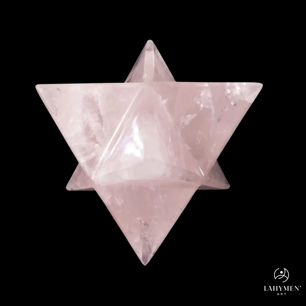 Etoile mercaba quartz rose