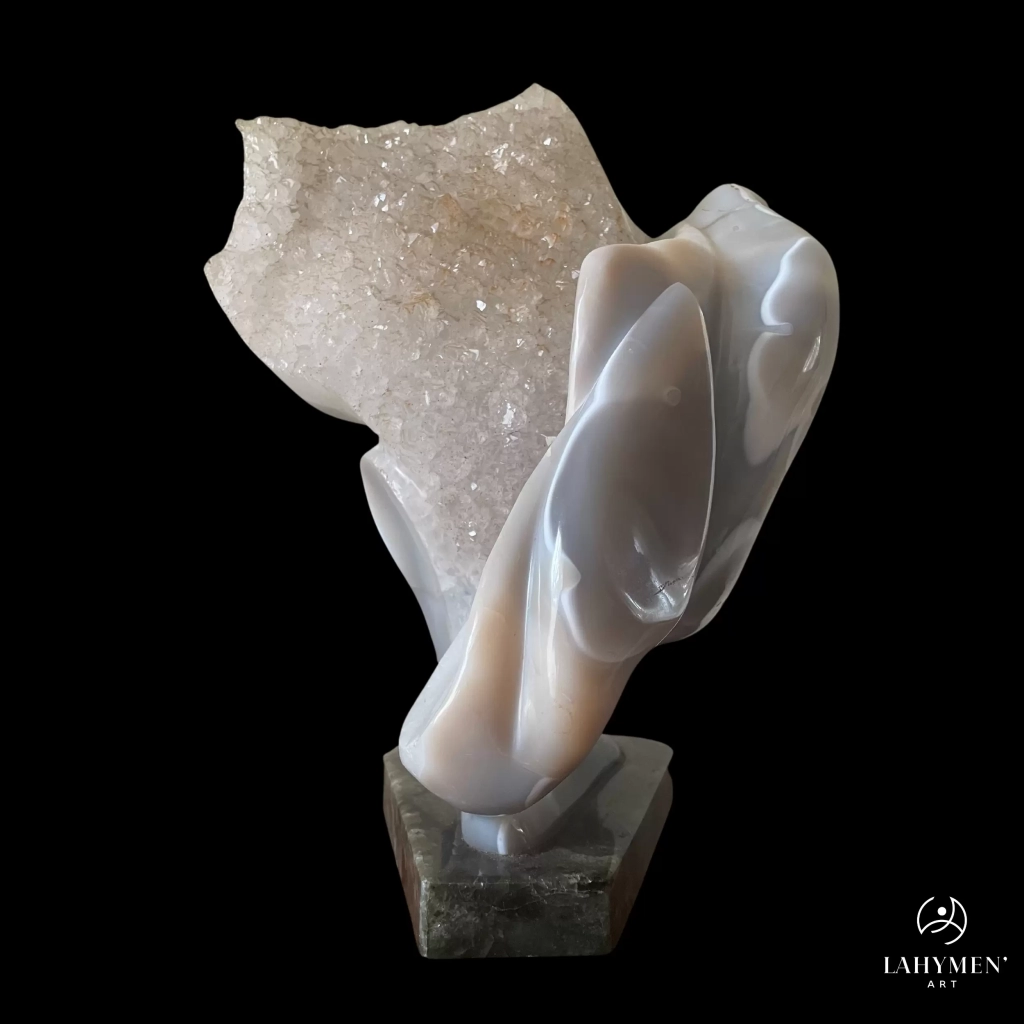 Forme libre contemporaine agate, géode