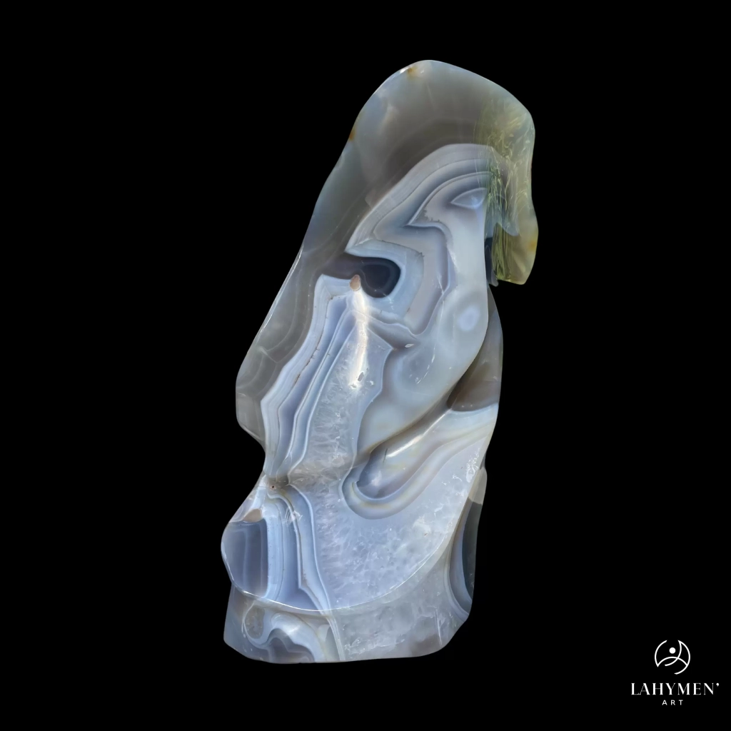 Forme libre contemporaine agate rubanée