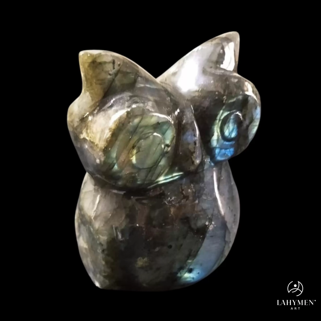 Hibou labradorite