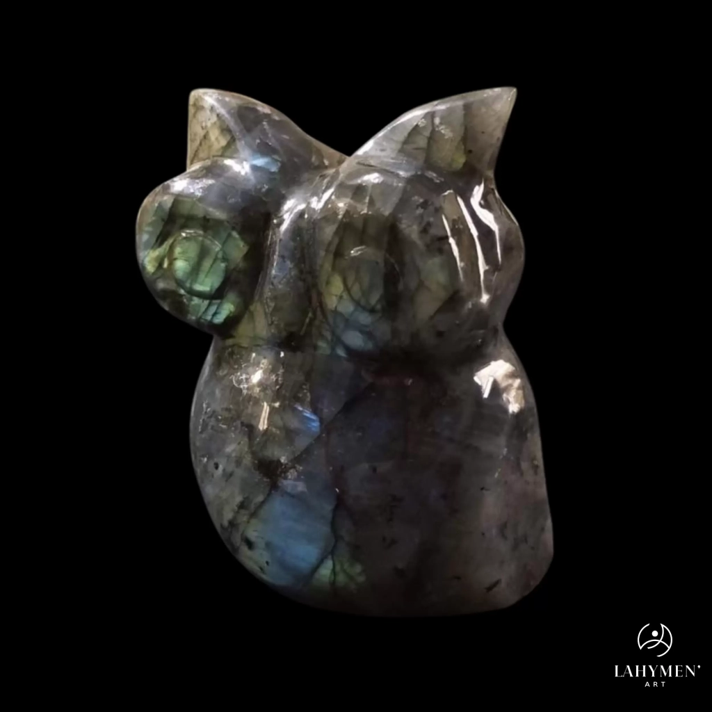 Hibou labradorite