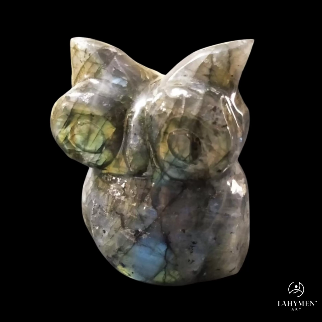 Hibou labradorite