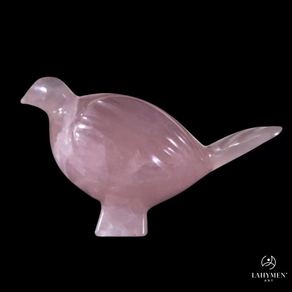 Oiseau quartz rose